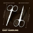 thumbnail image 5 of Utopia Care Eyebrow Scissors, Professional Stainless Steel Small Shears for Men and Women, Nose Hair Scissors Grooming Mustache, Beard, Eyelashes, Ear Trimming, Silver, 5 of 5
