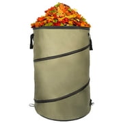 30 Gallon Collapsible Garden Bag/Trash Can - Reusable Leaf Bag - Pop Up Yard Waste Bag Container/Leaf Bin