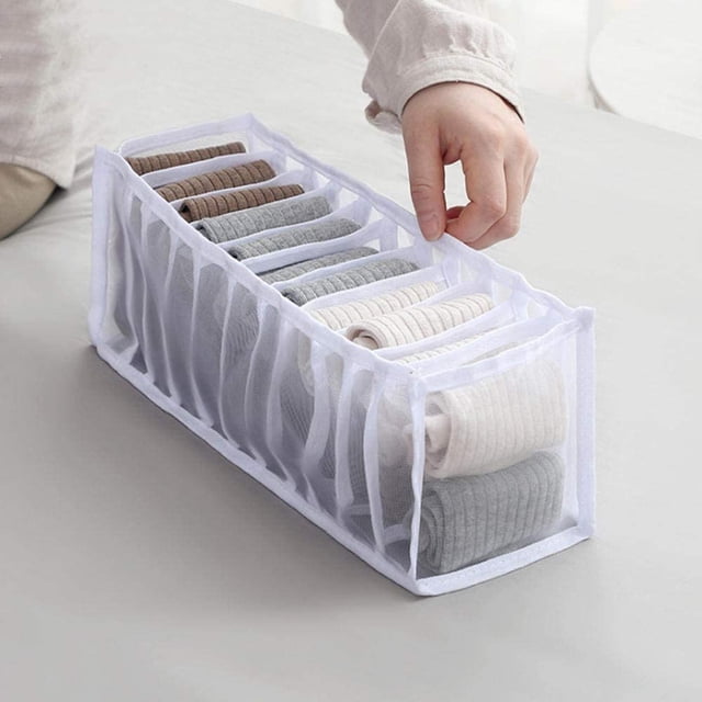 Drawer Organizers Divider, Foldable Bra Sock Underwear Organizer Storage Box