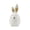 B, variant on B Small White Ceramic Bunny Rabbit Figurine Porcelain Easter Statue For Home Shelf Decor