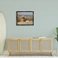 thumbnail image 5 of Stupell Industries Coastal Flower Blossom Basket Windblown Beach Grass Painting Jet Black Floating Framed Canvas Print Wall Art, Design by Tom Mielko, 5 of 5