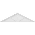 thumbnail image 3 of Ekena Millwork 74"W x 19-1/2"H x 2"P (Pitch 6/12) Peaked Cap 3 Spoke Architectural Grade PVC Pediment, 3 of 8