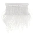 thumbnail image 1 of Fleco de Plumas de Avestruz Uxcell, 2 Yardas 4-6" Fleco de Plumas Naturales y Esponjosas para Manualidades [Blanco], 1 of 7