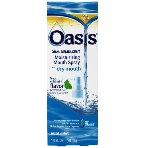 Oasis Moisturizing Mouth Spray for a Dry Mouth, Mild Mint Flavor, 1 FL OZ - 6 Pack