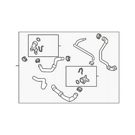 Genuine OE Audi Upper Hose - 5Q0-122-101-DT