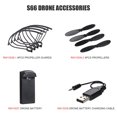 thumbnail image 4 of Compatible con S66 RC Drone 4pcs Drone Propeller Guard Propeller, 4 of 6