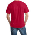 thumbnail image 2 of Hanes Essential T-Shirt, 100% Cotton Short Sleeve Mens Tee, DIY and Arts And Crafts, Athletic Crimson, XL, 2 of 5