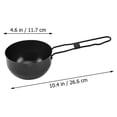 thumbnail image 4 of HLONK 2 Pcs Pot à Ragoût en Fonte pour Camping Mini Pots de Cuisson pour Usage Intérieur/extérieur, 4 of 6