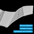 thumbnail image 4 of Uxcell Silicone Swimming Gloves Webbed Swim Gloves Water Resistance Gear Paddle Fins White 1Pair, M, 4 of 6