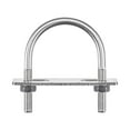 thumbnail image 1 of Unique Bargains Round U-Bolts 3 Sets 58mm Inner Width 84mm Length M8 with Nuts and Plates, 1 of 5