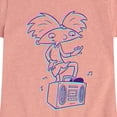 thumbnail image 3 of Hey Arnold! - 3D Arnold - Toddler And Youth Girls Short Sleeve Graphic T-Shirt, 3 of 5