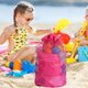 thumbnail image 2 of Bolsa de malla grande, almacenamiento de juguetes de playa, bolsa de malla plegable, mochila para natación, viajes en la playa, juguetes no incluidos..., 2 of 5