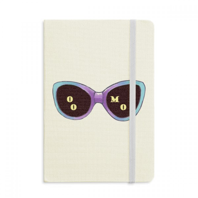 Modèle d'Illustration Coloré Lunettes de Soleil Carnet Tissu Officiel Couverture Rigide Journal Journal Classique