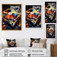 thumbnail image 4 of Designart "Melodies of Colorful Jazz Vinyl" Fashion Framed Wall Art - Modern Colorful Vinyl Records Bedroom Framed Canvas Wall Art, 4 of 6