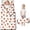 Strawberry and Dot White Pattern, variant on Strawberry and Dot Pink Pattern Teens Toddler Nap Mat with Pillow, Sleeping Mat Bag for Preschool Daycare 59"x22"