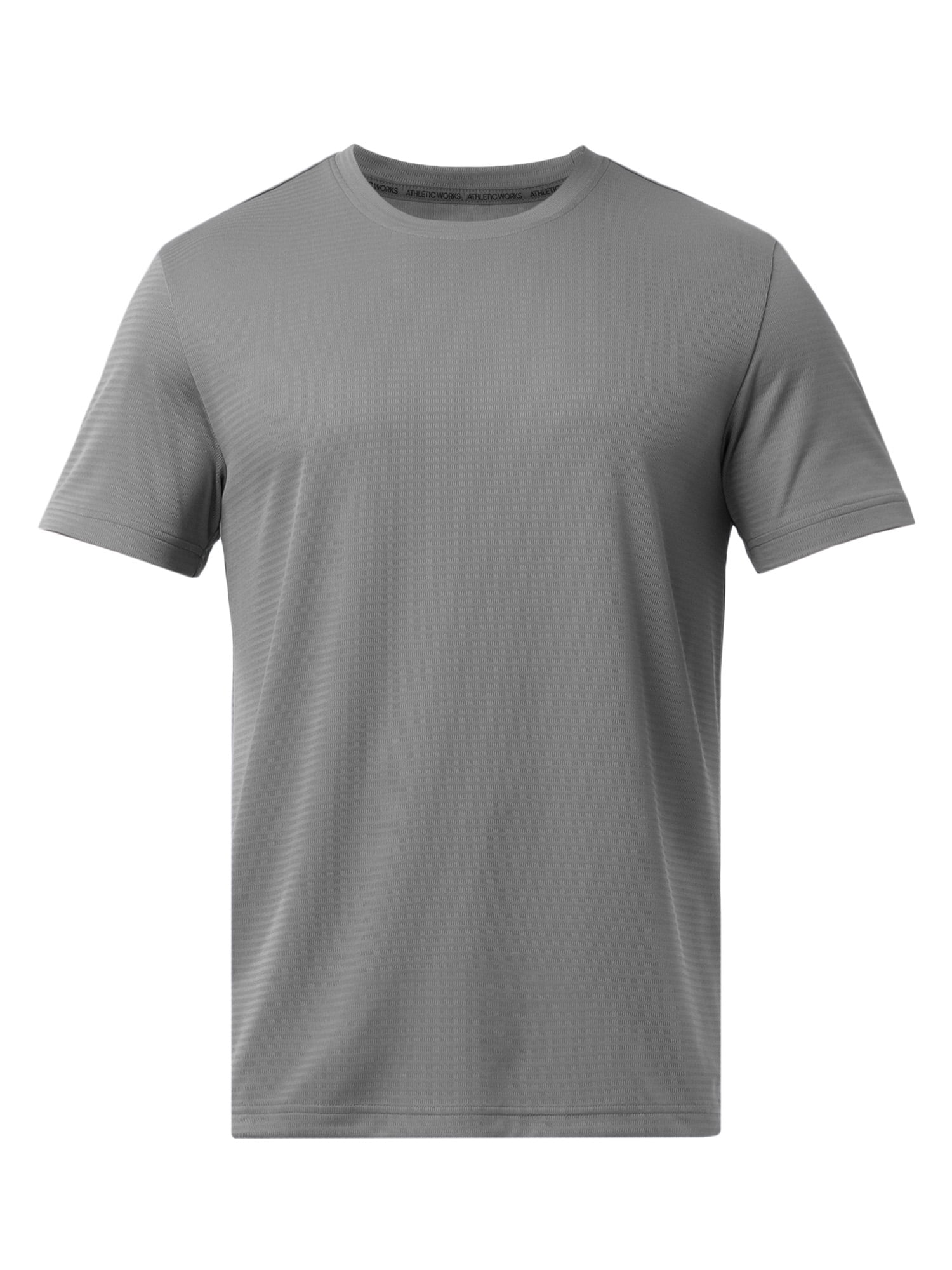 Athletic Works Men's and Big Men's Core Linear Mesh Active Short Sleeve Tee, Sizes S-3XL