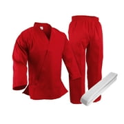 Prowin Corp Martial Arts Karate Light Weigh 7.5 oz Gi Red Uniform
