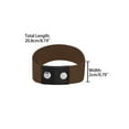 thumbnail image 3 of INSPIRE CHIC Women's Detachable Shoe Strap Belt Band Elastic Shoe Ankle Strap Brown Total length: 20.8cm/8.19", 3 of 4