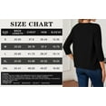 thumbnail image 6 of HOWCOME Women's 3/4 Sleeve Cardigan Sweater Lightweight Button-Down Knitted Layers, Black 2XL, 6 of 7