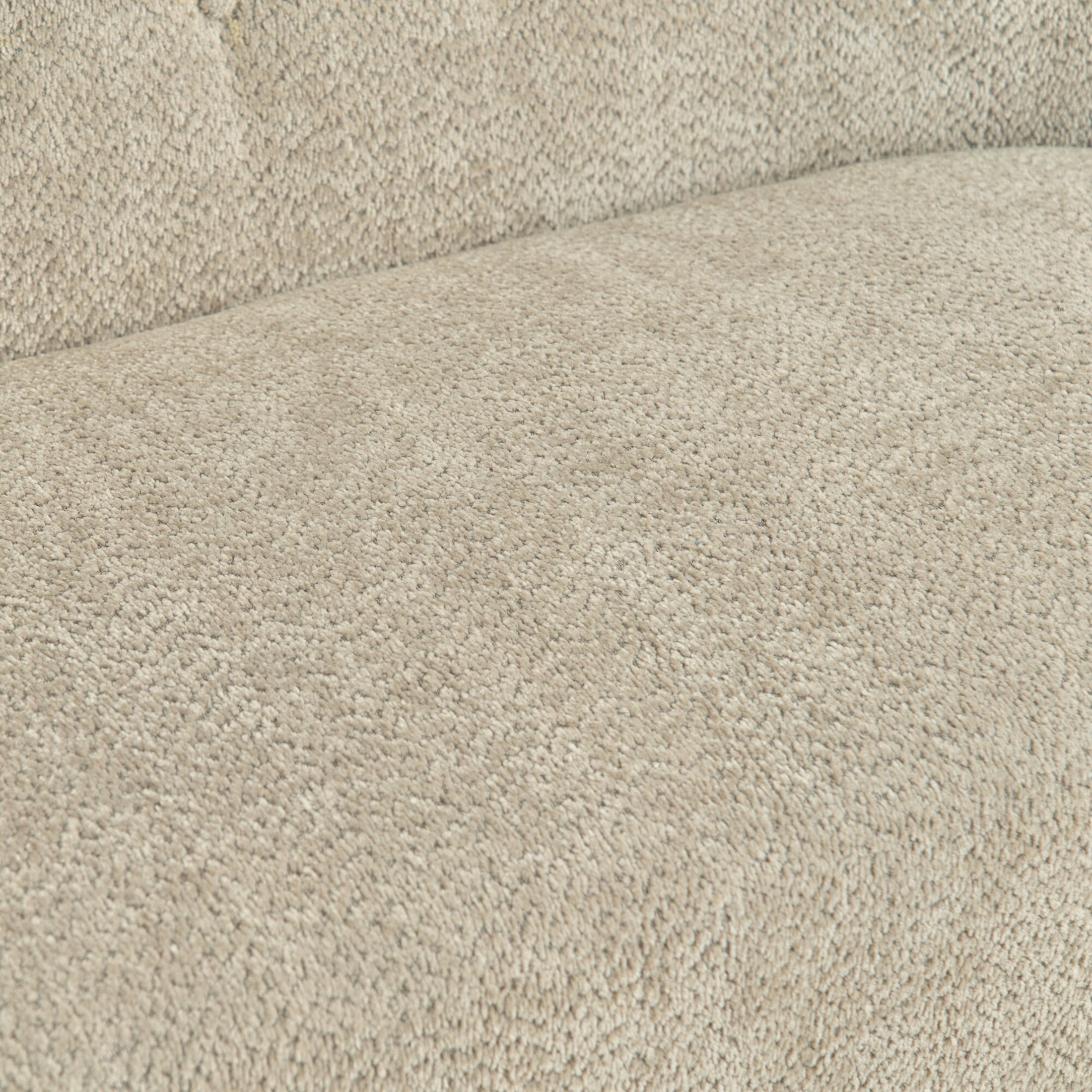 Noble House Avichai 58" Nordic Style Loveseat, Chenille Accent Sofa with Curved Tufted Backrest for Living Room, Beige