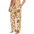 thumbnail image 6 of Logiee Pumpkin Fall Pears Print Pajama Pants for Men,Men’s Pajama Bottoms,Mens PJ Pants with Pockets & Button Fly-Small, 6 of 6