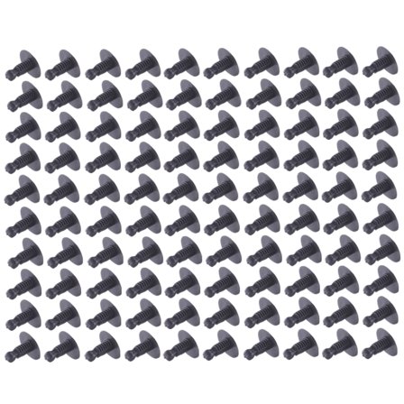 ECCPP Car Clips Pushtype Retainer Clips kit 9mm Black Auto Bumper Clips Panel Trim Fasteners Rivet Kits,100Pcs