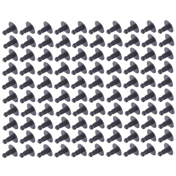 ECCPP Car Clips Pushtype Retainer Clips kit 9mm Black Auto Bumper Clips Panel Trim Fasteners Rivet Kits,100Pcs