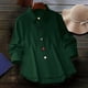 thumbnail image 4 of Camisa Informal de Moda para Mujer, con Botones, Cuello , Blusas Holgadas y Regulares, Blusas de Otoño Verde L, 4 of 7