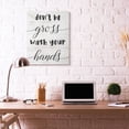 thumbnail image 4 of Don't Be Gross Bathroom Family Home Word Design XXL Stretched Canvas Wall Art by Daphne Polselli, 4 of 6