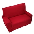 thumbnail image 3 of Housse de Canapé 2 Places, Housse de Protection pour Canapé, Couleur Unie, Extensible, Polyester Bordeaux, 3 of 3