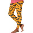 thumbnail image 2 of DDAPJ pyju Halloween Leggings for Women Bat Print High Waisted Stretch Yoga Running Pants Novelty Holiday Party Tights Buttery Soft Casual Milk Silk Legging Clearance Sales Multicolor#2 M, 2 of 6