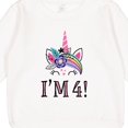 thumbnail image 3 of Inktastic 4th Birthday Unicorn Party 4 Year Old Girl Toddler Sweatshirt, 3 of 4