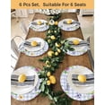 thumbnail image 4 of 13 Inch Round Placemats Set of 6, Easter Eggs Non Slip Heat Insulation PP Table Mats, Watercolor Flowers Plants Eggs Butterfly Blue Plaid Washable Place Mats for Kitchen Dining Party Table Decor, 4 of 7