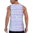thumbnail image 3 of Haiem Striped Gradient Men Workout Tank Top Gym Bodybuilding Sleeveless Muscle T Shirts Athletic Tank Breathable Workout Shirt-Small, 3 of 9