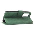 thumbnail image 4 of Pour Motorola Moto Edge 20 Pro Étui à Rabat en Cuir PU avec Fentes pour Cartes, Support, Livre, Étui Folio Pliant - Vert, 4 of 5