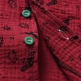 thumbnail image 4 of FYEGRE Festive Holiday Themed Cartoon Print Long Sleeve Top and Pant Pajama Set for Girls Comfortable Sleepwear Outfit Red 6-7 Years, 4 of 8