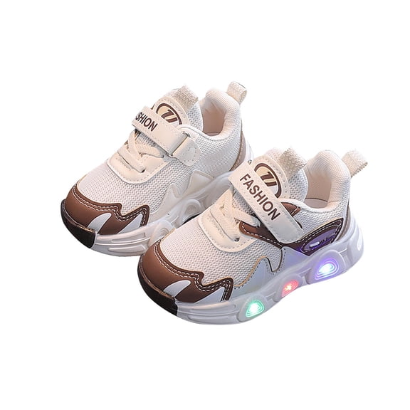 HOOJT Clearance!Spring Children LED Light Up Girls Bow Strawberry Baby Casual Luminous Shoes