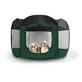 thumbnail image 3 of FurHaven Pet Products Mesh Open-Air Pet Playpen - Hunter Green, Extra Large, 3 of 11