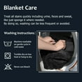 thumbnail image 3 of Catalonia Waterproof Dogs Blanket, Liquid Pee Proof Pet Throws Blanket and Bed Mat For Dog , 100% Polyester Couch Covers Blanket,  80X60 inches,Machine Washable ,Black, 3 of 7