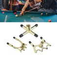 thumbnail image 1 of Portable Billiards Bridge Head, Reusable Brass Coated Pool Bridge Head 3PCS Aluminium Alloy  For Ball, 1 of 8