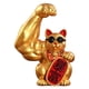 thumbnail image 1 of Estatuilla de gato chino, regalo de decoración, brazo gigante fuerte, brazo muscular, apertura de la tienda de regalos, esculturas, gato, fortuna, - Bien rico Sunnimix Figurilla de gato, 1 of 7