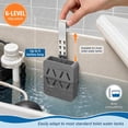 thumbnail image 3 of 2Pcs Adjustable Toilet Tank Tablet Holder Hanging Silicone Basket Carrier with Rustproof Hook for Bowl Cleaner and Bleach Tablet Hanger Pouch Organizer, 3 of 10