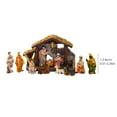thumbnail image 5 of Dserhfy Nativity Scene Set Stable Resin Christmas Manger Figurines for Home Decor Holiday Tabletop Display Gifts, 5 of 8