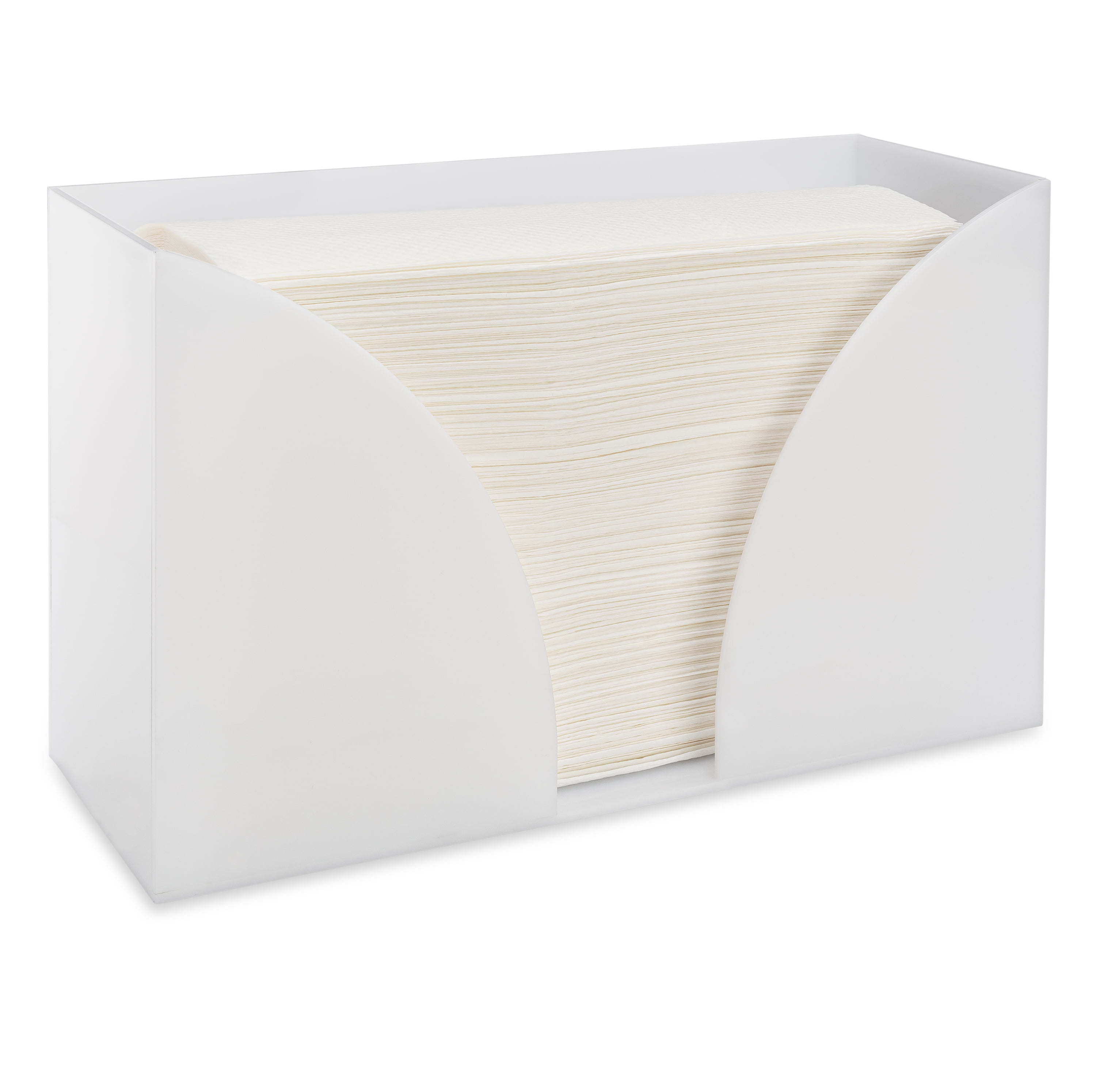 Countertop Multi-fold Paper Towel Holder-Acrylic (10.75 W x 5” H