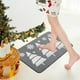 thumbnail image 4 of Fiudx Alfombra Navideña con Copos de Nieve, Suave Terciopelo, Base Antideslizante, Absorbente de Agua, Lavable a Máquina, Decoración Navideña para Baño, Ideal para Sala de Estar y Dormitorio, 40 X 60, 4 of 6