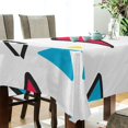 thumbnail image 5 of Yayeee Tablecloths 54" x 54" Rectangle Wrinkle Resistant Party Table Cover, Red Triangles, 5 of 8