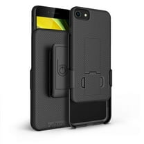 BELTRON Holster Case for iPhone 7/8/SE 2020/SE 2022, Super Slim Rubberized Grip Case & Swivel Belt Clip Holster Combo with Built-in Kickstand for Apple iPhone SE3 2022, SE2 2020, 8, 7, 6s Black