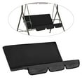 thumbnail image 1 of pitrice Garden Swing Seat Cover Patio Cushion Protection Bench Covers Black, 1 of 8