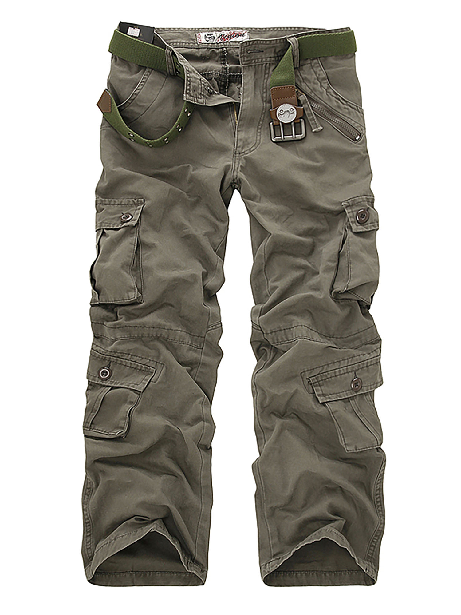 Frontwalk Cotton Lounge Pant for Mens Casual Hiking Cargo Pant Camo