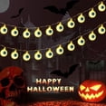 thumbnail image 1 of 20Pcs Solar Eyeball String Light Halloween Decorative Light Portable Bright 20LED Solar Eyeball Lamp Hanging Fairy Light Colorful/Warm White String Light for Party Outdoor Decor, 1 of 11